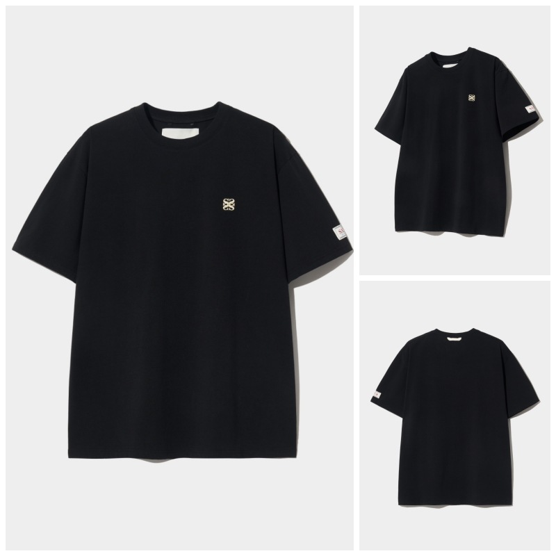 【SATUR】 CLASSIC SMALL LOGO T-SHIRT : CLASSIC BLACK
