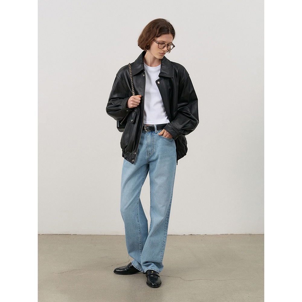 Dunst 女性用エッセンシャルストレートフルレングスジーンズライトブルー UDPA4C217B1