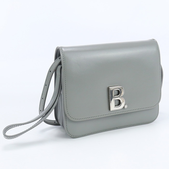 B.ロゴ ショルダーバッグ 75000 BG72540 ショルダーバッグ レザー/B.ロゴ ショルダーバッグ グレー【中古】 レディース 48,675円