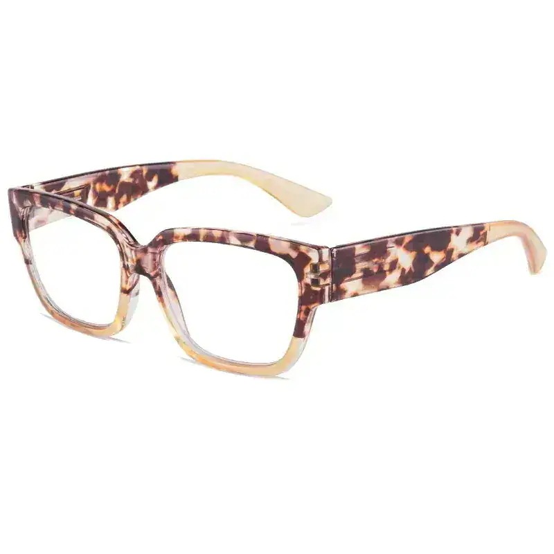 ばね脚の大きな四角形のブルーライト防止老眼鏡韓国のおしゃれで快適な眼鏡老眼鏡親のプレゼントおしゃれな中高齢者の眼鏡も若者に適している