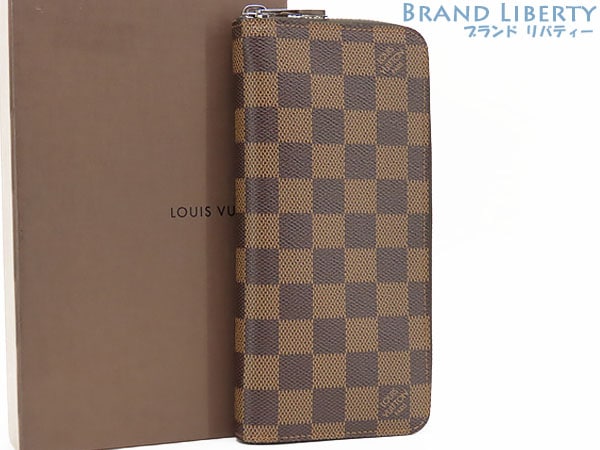 未使用ルイヴィトンダミエジッピーウォレットヴェルティカルラウンドファスナー長財布ダークブラウンN61207