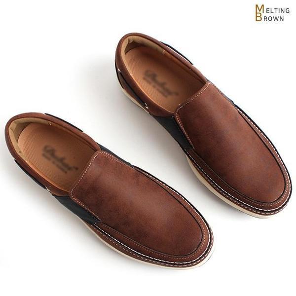 春の新作メンズコンビスニーカー 男性スリッポン WDK01