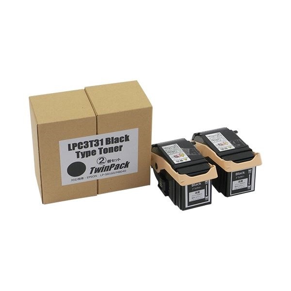 【返品?交換対象商品】 トナーカートリッジ LPC3T31K汎用品 ブラック 1箱(2個) 互換インク