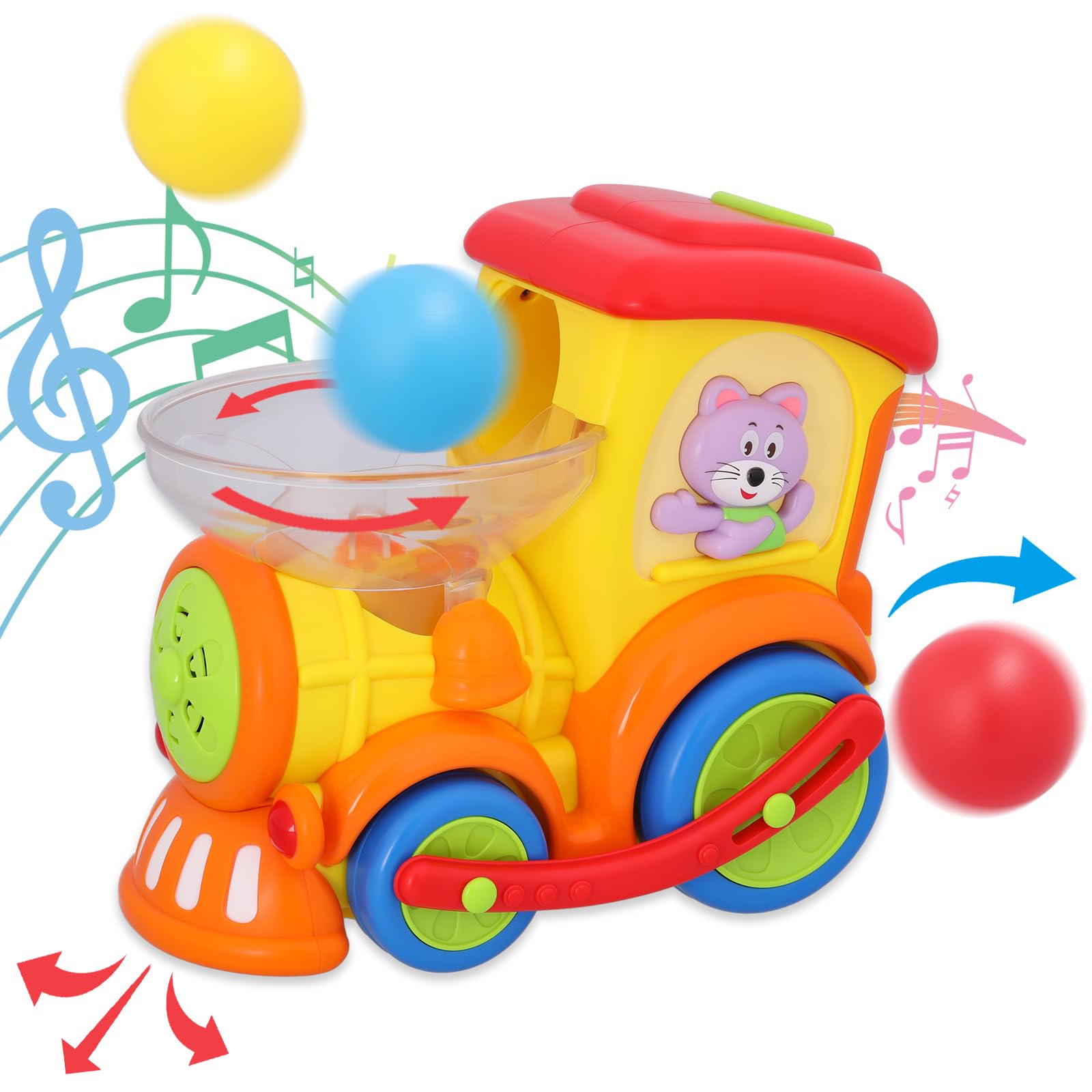Smiim 【材料塗料安全検査済】 誕生日 プレゼント おもちゃ 知育玩具 1歳 2歳 3歳 4歳 5歳 男の子 女の子 あかちゃん 赤ちゃん 電車 メロディ ミニカー 音が鳴る 玩具 5,246円