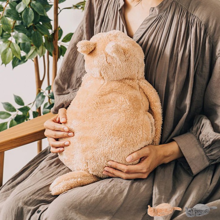 蓄熱式 ねこ湯たんぽ 湯たんぽ ねこ 猫 ネコ 充電式 エコ 湯タンポ ゆたんぽ かわいい 足 冷え対策 電気あんか カバー付き あったか 安眠 温活 お腹用 コードレス お湯不要 保温