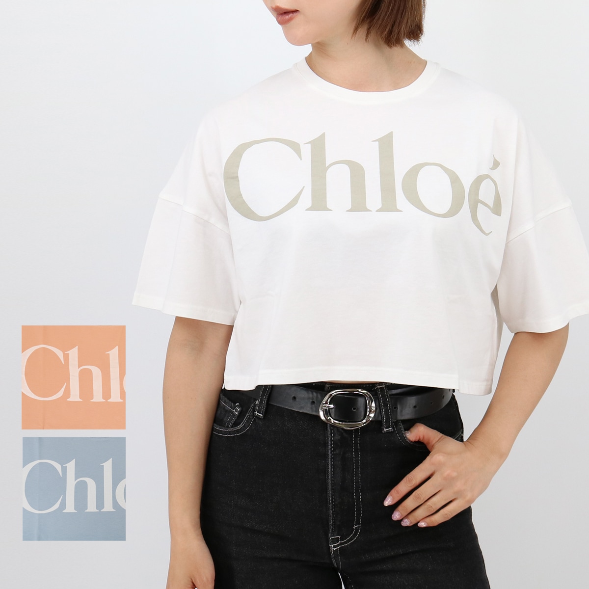 ロゴTシャツ C20859 【大人もOK！】 レディース トップス カットソー 半袖 クルーネック SS TEE ショート丈 ピンク ブルー 子供 ガールズ
