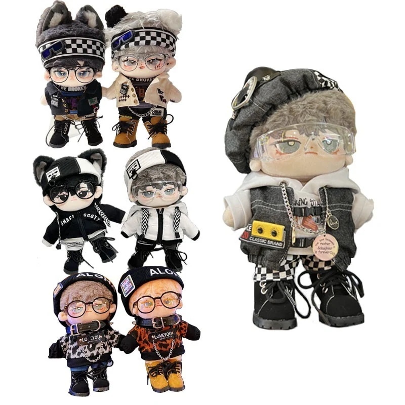 15cm 20cm ミニ洋服 今週の割引は 25% オフですぬいぐるみ用服 セット 日常服人形韓国ファッションアイドル衣装かわいい