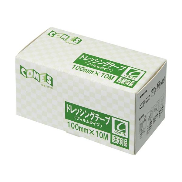ヨック ドレッシングテープ フィルムタイプ 100mmx10m 1巻