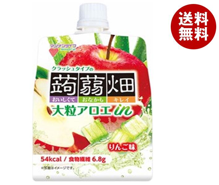 魅力の 大粒アロエin マンナンライフ クラッシュタイプの蒟蒻畑 150g 30本入 2ケース りんご味 洋菓子 Comptonmarbling Co Uk