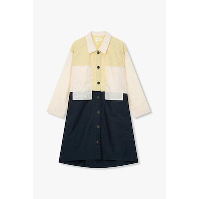 カラー配色パッチシャツワンピース9196141111021 14,354円