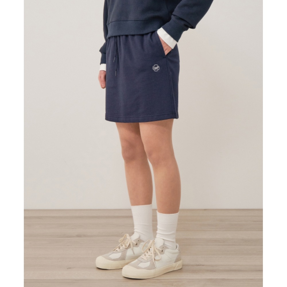 COVERNAT 女性用スウェットスカートネイビー