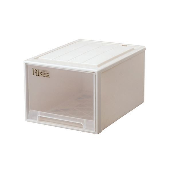 (まとめ) 天馬 Fits フィッツケース クローゼット W390D530H300mm カプチーノ L-53CAP 1個 2セット