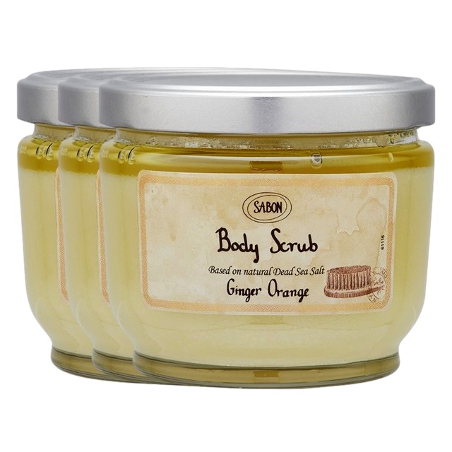 サボン ボディスクラブ 600g x 3 ジンジャーオレンジ