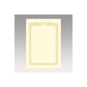 （まとめ） OA賞状用紙 クリーム賞状用紙・横書き 10-1068 10枚入 (×10セット)