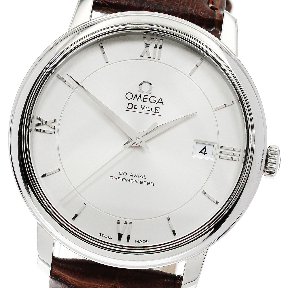 オメガ OMEGA 424.13.40.20.02.001 デビル プレステージ コーアクシャル デイト 自動巻き メンズ _873983【中古】