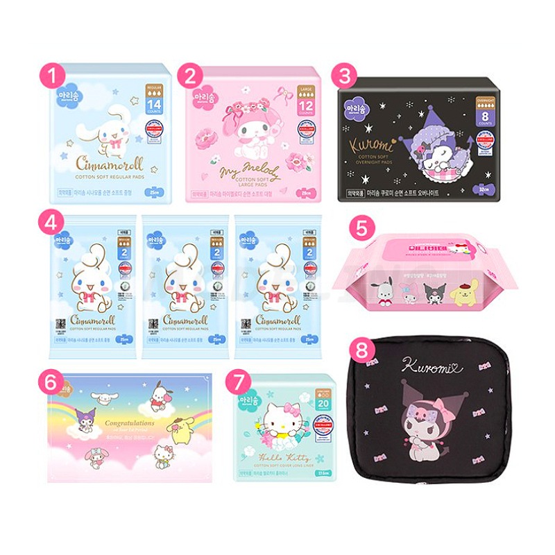 日本未発売 韓国 サンリオ 生理用ナプキン他 詰め合わせ セット 日本未発売 韓国 サンリオ 生理用ナプキン他 詰め合わせ セット