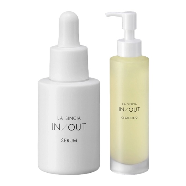 IN/OUT 2点セット セラム30ml＋クレンジング150ml 美容液＆メイク落とし 12,499円