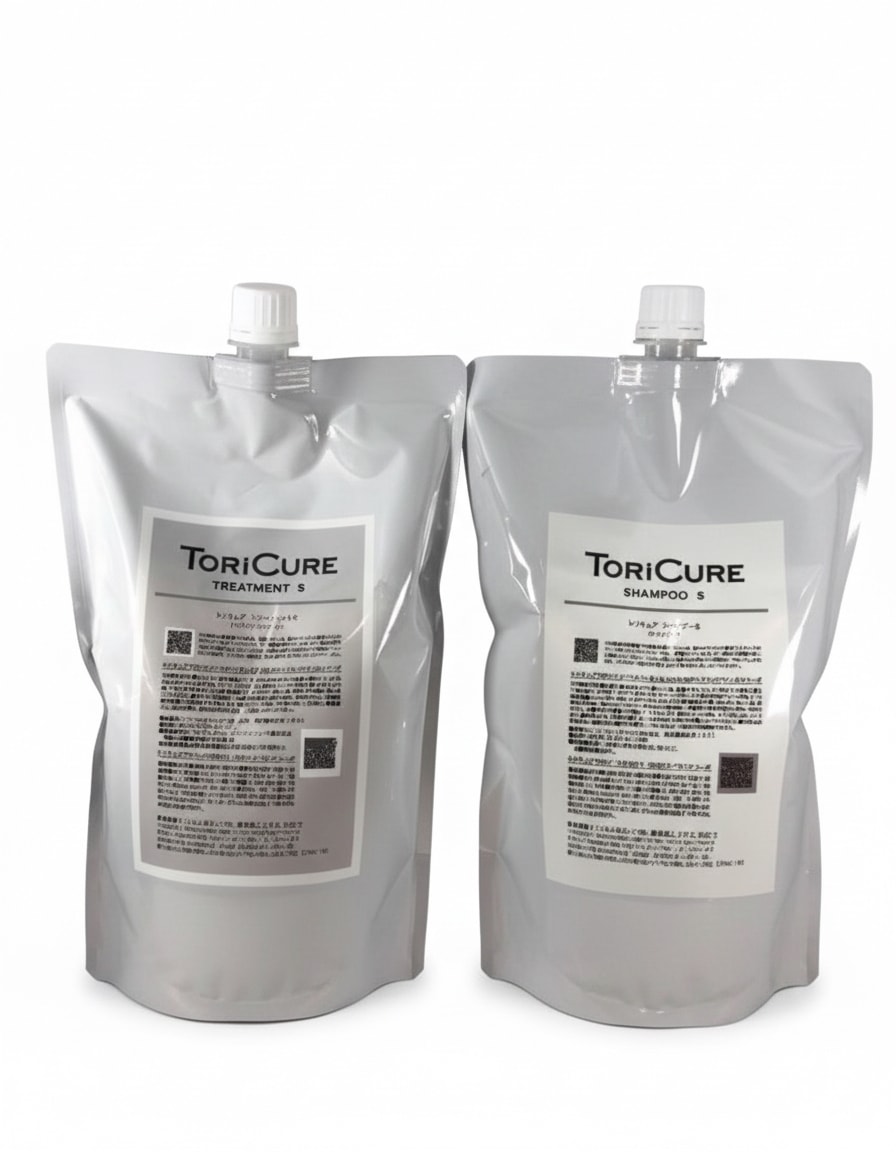【２点セット】トリキュア シャンプー S 1000ml ＆ トリートメント S 1000g セット 正規品 TORICURE スムース 髪質改善 詰め替え用 レフィル サラサラ 軟毛 細毛