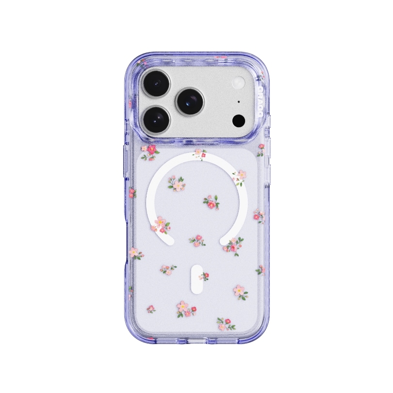 【GRAGG】 MAGSAFE LAYERS FRAME CASE CLEAR PURPLE - SOFT BLOOM 正規品