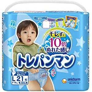 トレパンマン　トレーニング専用パンツ　男の子用　Lサイズ　21枚入