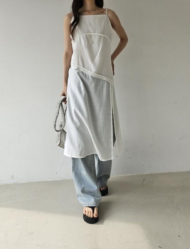 25ss) スリットワンピース