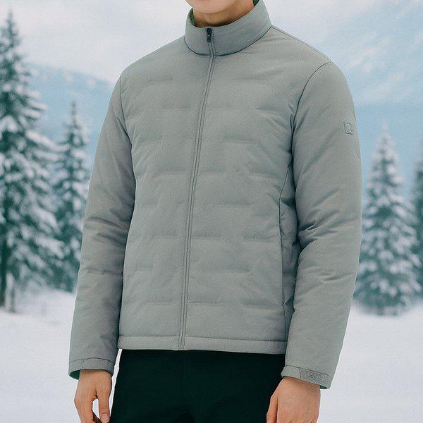 男性用冬グースダウンチューブ登山軽量パディングジャケット