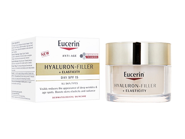 【ヒアルロンフィラー+エラスティシティデイ SPF15 50ml】　年齢によるシワやシミを目立たなくするデイクリームです