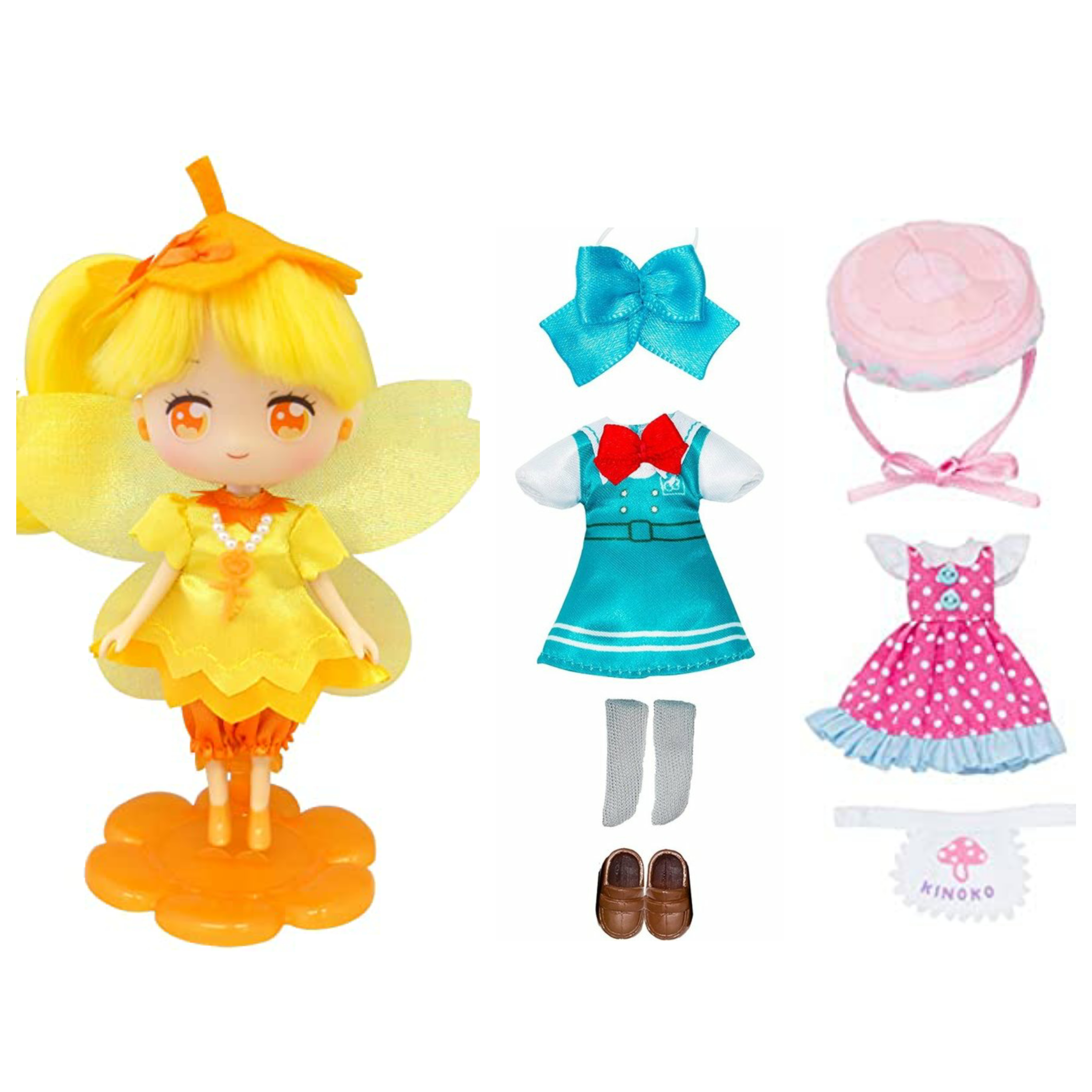リルリルフェアリル フェアリルドール ひまわり + ドレス2種類