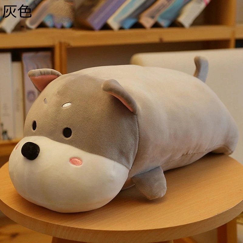 縫い包み イヌ うつ伏せ姿 抱き枕 昼寝クッション アニマル 45cm キャラクター おもちゃ ソファー ボディ枕 もちもち 柔らか ストレス解消 洗える 子ども 女の子 男の子 置物 店飾り インテ