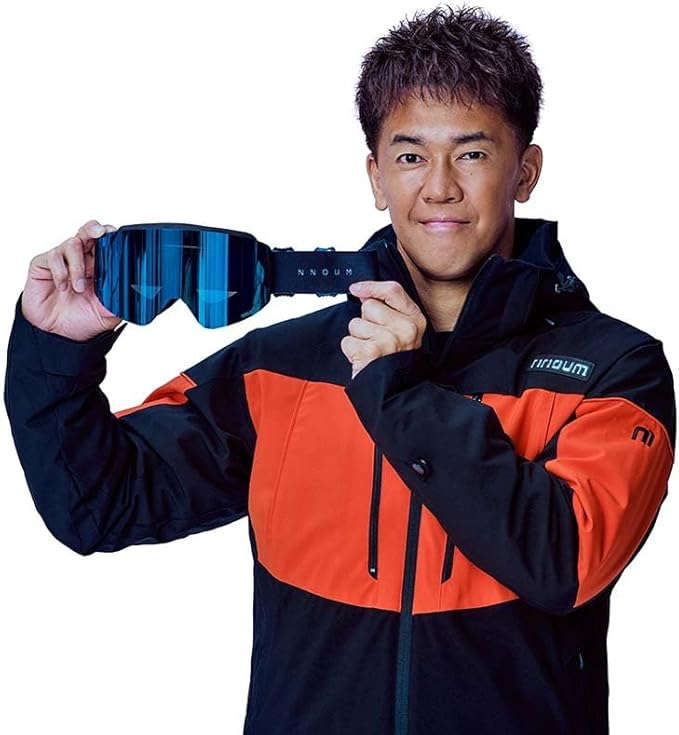 スキーゴーグル 【スペアレンズ付き 3層スポンジASIANフィット】 めがね対応 ダブルレンズ 防風 防雪 曇り防止 紫外線防止 軽量 耐衝撃 収納袋付き