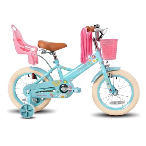 12インチ 幼児用自転車 緑 水色 女の子 補助輪付き キッズバイク