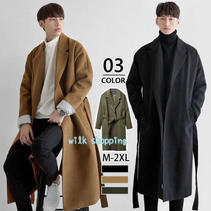 【短納期】今だけ衝撃80％OFF／チェスターコート メンズ 体型カバー 超ロング丈 30代 40代 おしゃれ 楽ちん 防寒 シンプル カジュアル 秋冬新作 定番 快適 着痩