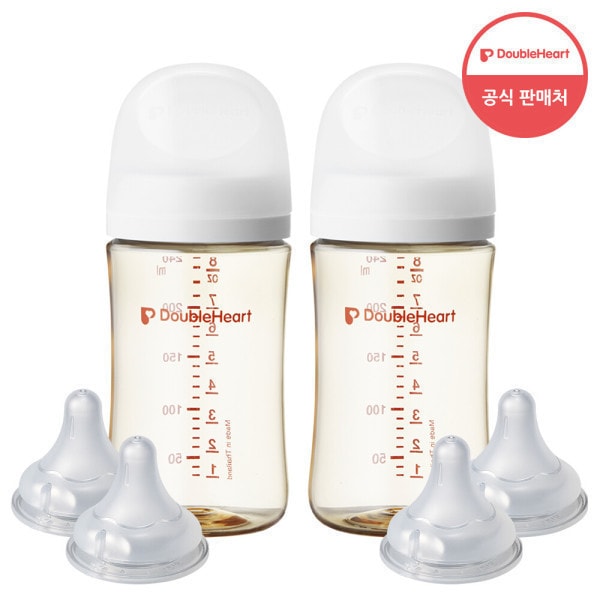 第3世代 240ml ベーシックツインパック（哺乳瓶2本/ノン乳首）＋乳首4個 (贈呈品なくなり次第贈呈終了)
