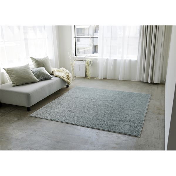 スミノエ 洗える ラグ ルフレ 約幅190x長さ190cm ミント 日本製 19,520円