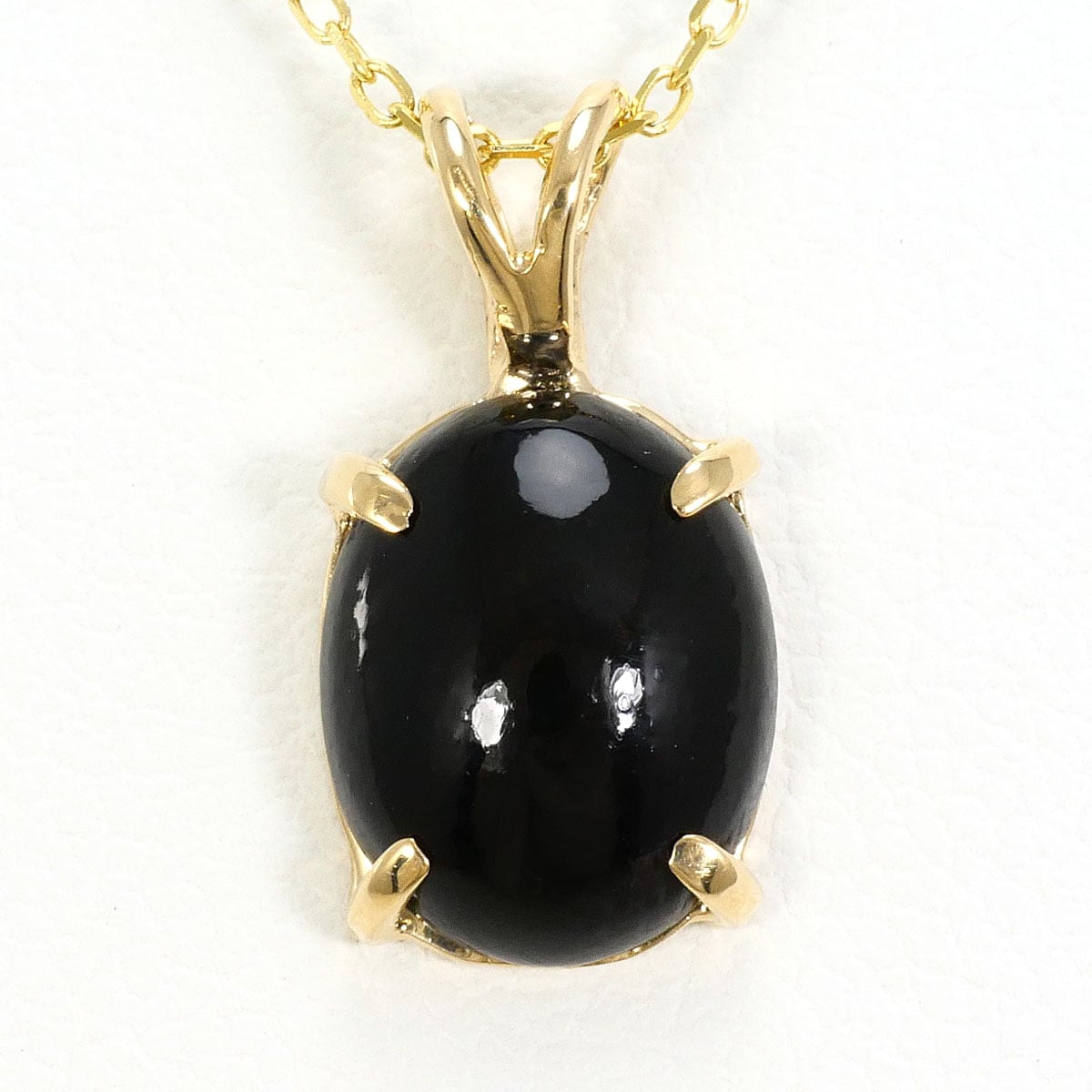 K14 14金 YG イエローゴールド K10 10金 YG イエローゴールド ネックレス クロサンゴ 総重量約1.2g 約40cm 中古