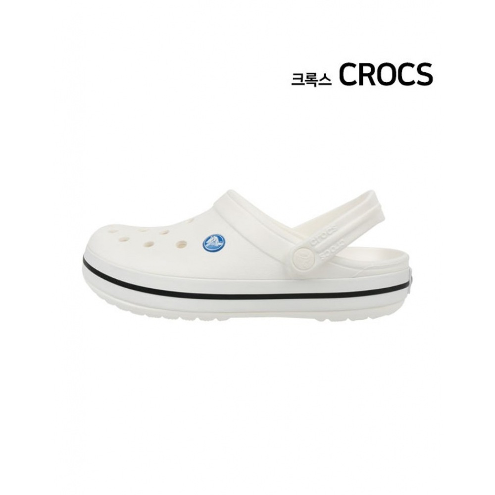 クロックスクロコバンドクロッグ大人用サンダルホワイト 11016-100