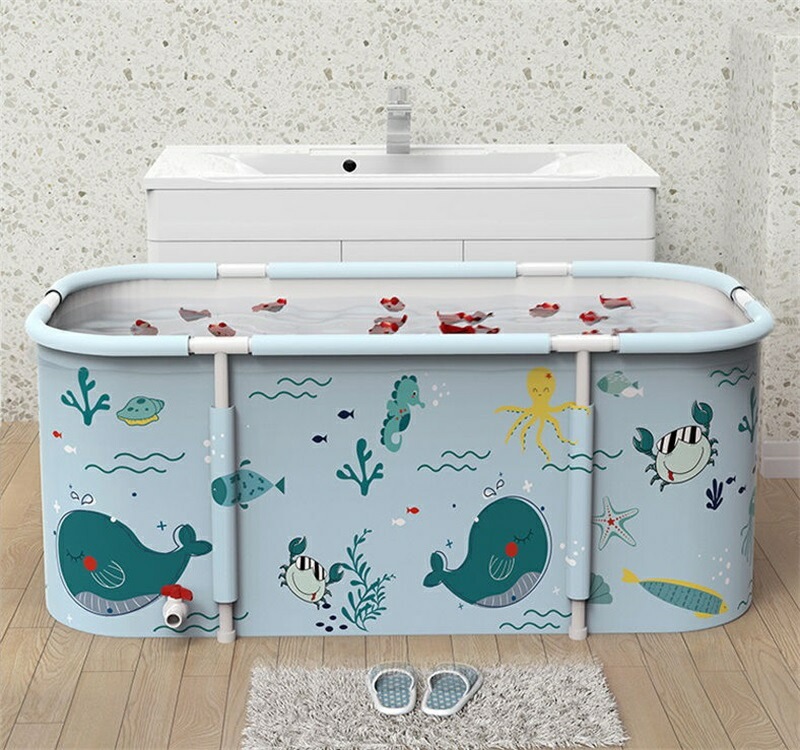 折り畳み 浴槽 ポータブルバスタブ 折りたたみ バスタブ 断熱蓋付 長時間保温 スパ浴槽 お風呂 浸漬式 簡易浴槽 組み立て 大人用 家庭用 簡単