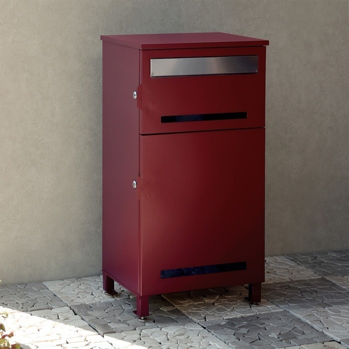 宅配ボックス付ポスト Marisa マリーザ PBX-020 ボルドー