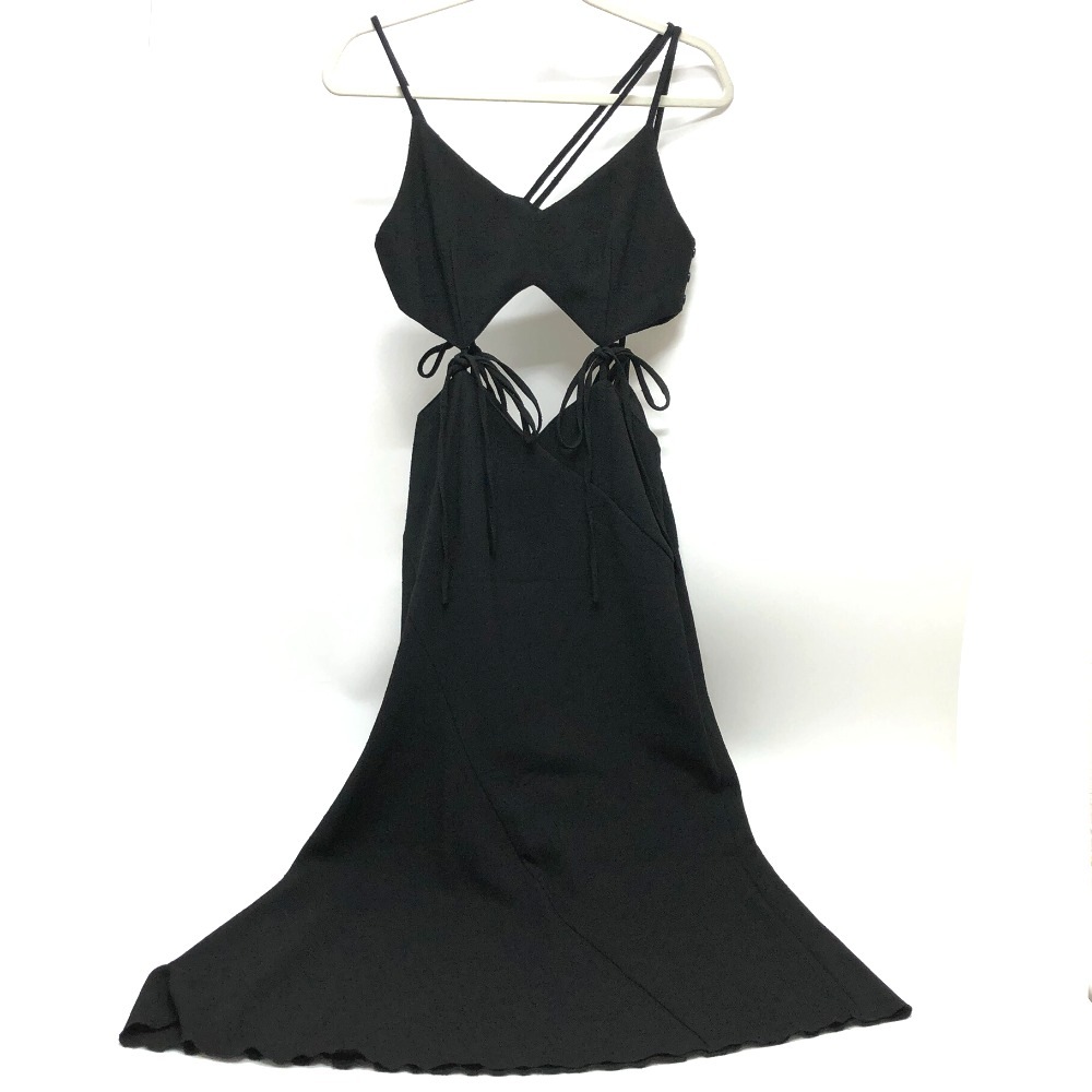 LE CIEL BLEU ルシェルブルー ワンピース 25S65102 ツイードキャミドレス ワンピ アパレル ポリエステル ブラック