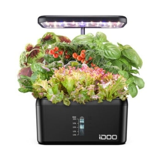 【倉庫直送】　iDOO 水耕栽培キット 8株用 LEDライト付き IG308