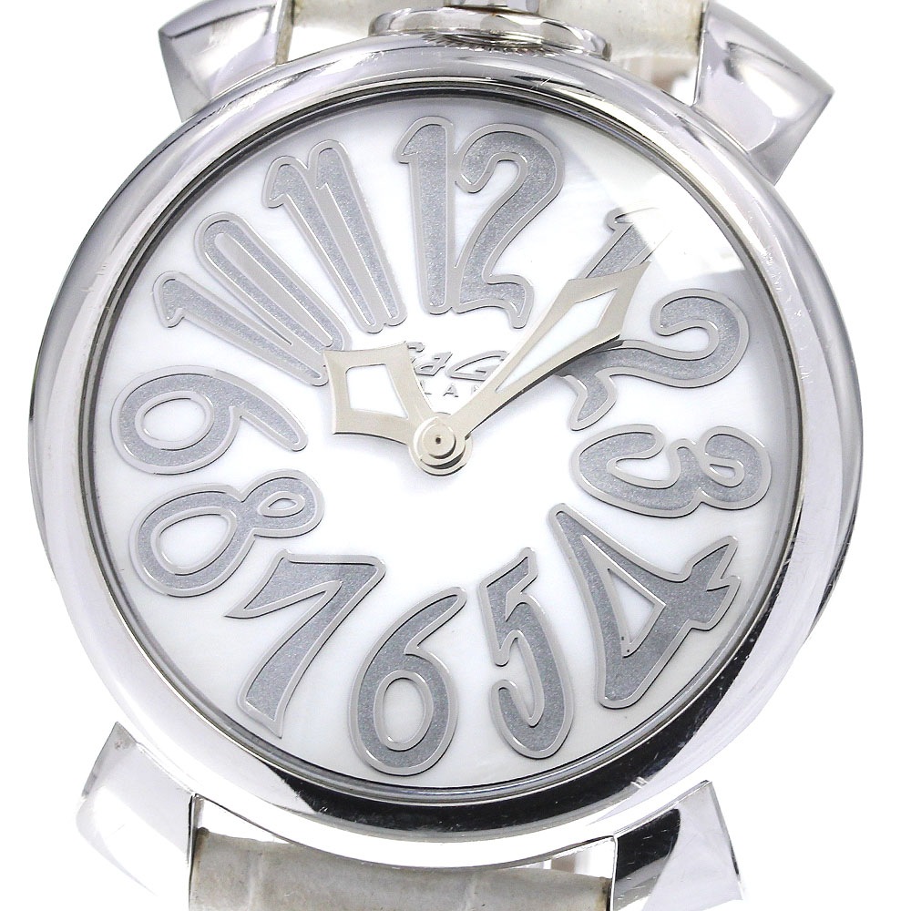 【GaGa MILANO】ガガミラノ マヌアーレ40 5020.8 クォーツ レディース_722011【中古】