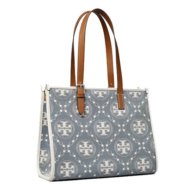 SMALL T MONOGRAM DENIM TOTE 146663