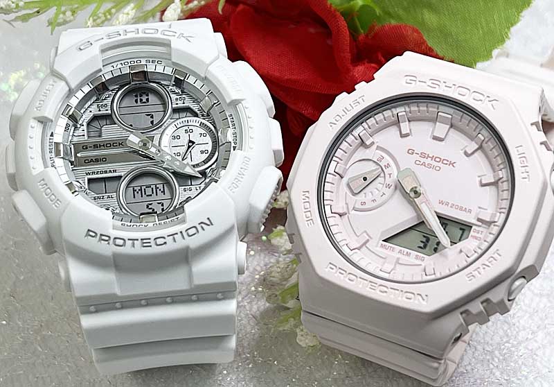 恋人たちのGショック ペアウオッチgショック 人気 婚約　夫婦 高級　クリスマス プレゼント おすすめ限定モデルg-shockホワイト限定モデル G-SHOCK BABY-G ペア腕時計 カシオ