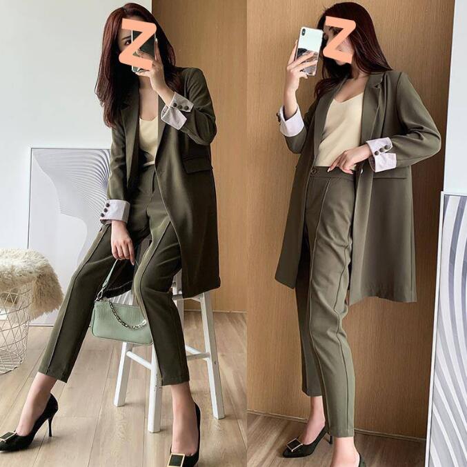 リクルートスーツ レディース パンツスーツ 2点セット ジャケット+パンツ キャリア 通勤 就活 ビジネススーツ カジュアルスーツ 可愛い セレモニースーツ セットアップ 上品 ママスーツ 体型カバー