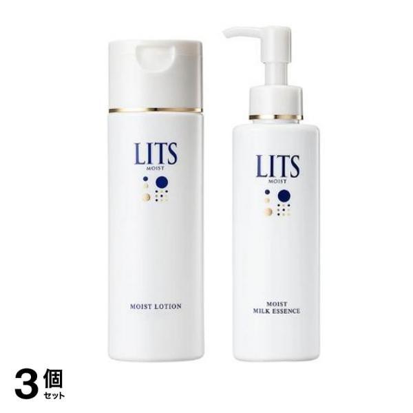 LITS(リッツ) モイストローション とろみ化粧水 無香料 190mL (&モイスト ミルク美容液 100mL) 3個セット