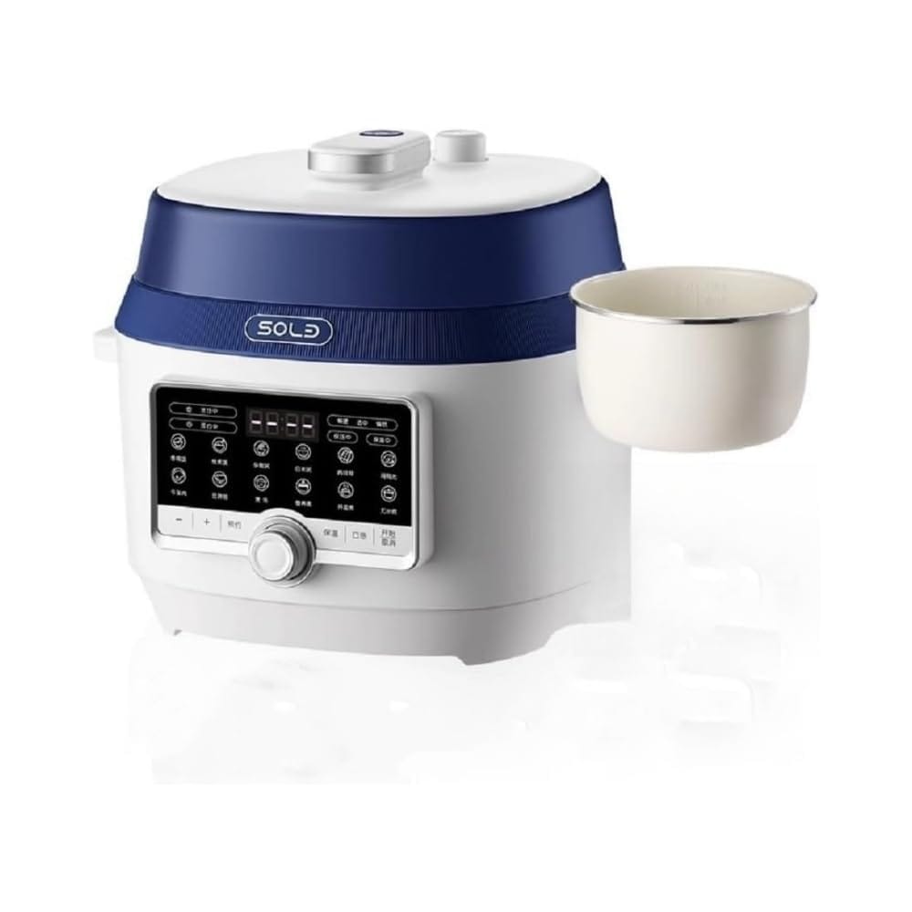Sariny電気圧力鍋 大容量圧力鍋 5L 炊飯器 卓上鍋 煮込み/蒸し/シチュースープ/肉/豆料理/料理/低温/圧力調理/ソテー 3~4人用 予約機能付き 一人暮らし (5L)