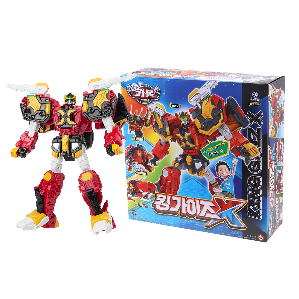 ハローカーボット/2024バージョン/ニュー/キングガイズX/四段変身/ヒューマン/コウモリ/バッファロー/クジラ/変身/キューブパック付き/変身ロボット/Carbot Kinggaiz/正品 8,316円