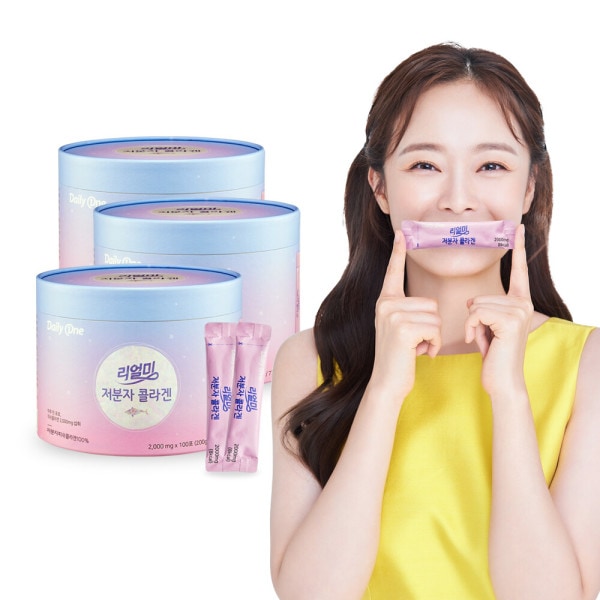 デイリーワン リアルメ 小分子コラーゲン 100ea 3box+コラーゲンゼリー 3box