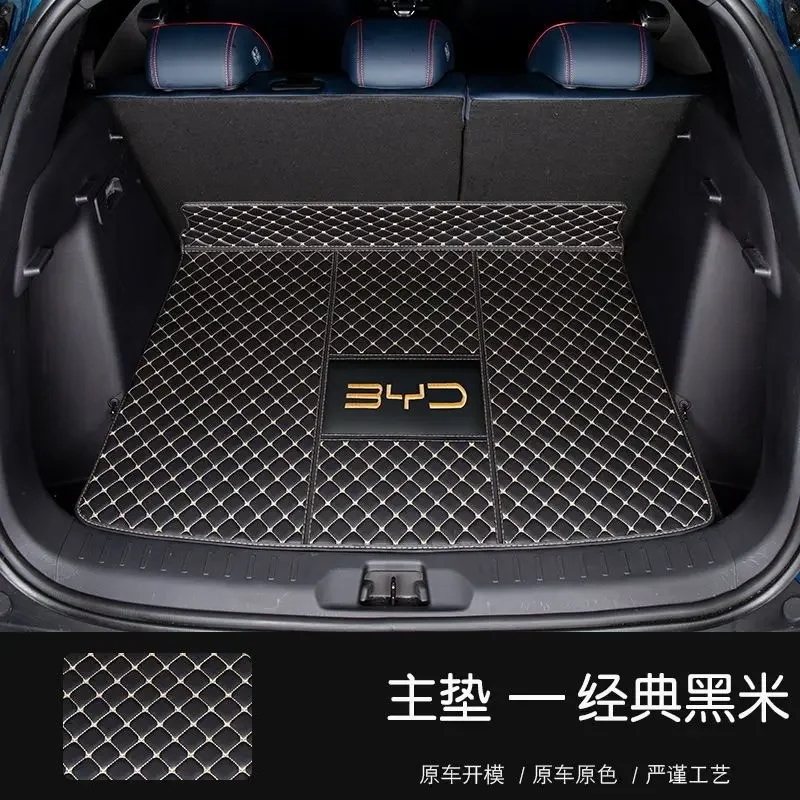車のトランク用の保護マット,車のインテリアアクセサリー,yd atto3,元のプラスev,2021,2022,または2023 main pad black beige