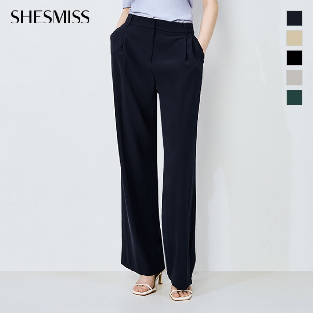 (シーズミス) ワンタックストレートセットアップパンツ_SWSSLO21010